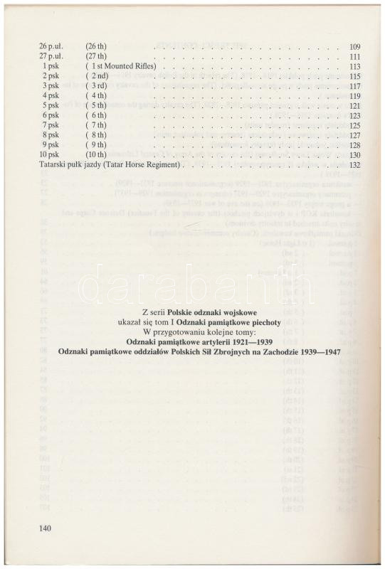 Henryk Wielecki - Rudolf Sieradzki: Wojsko Polskie 1921-1939. Wydawnictwo CREAR, Warszawa, 1992. Jó állapotban. Henryk Wielecki - Rudolf Sieradzki: Wojsko Polskie 1921-1939. Wydawnictwo CREAR, Warszawa, 1992. Good condition. - Image 3