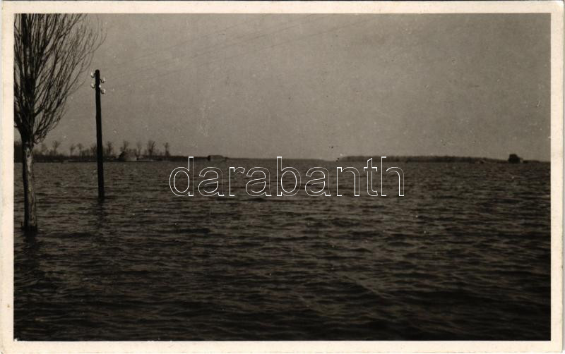 1932 Maros folyó tavaszi pusztítása, árvíz / Mures river flood. photo