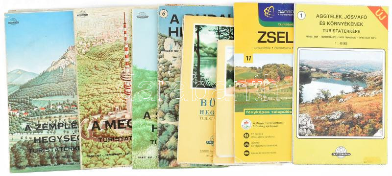 cca 1978-2011 10 különféle magyar turistatérkép