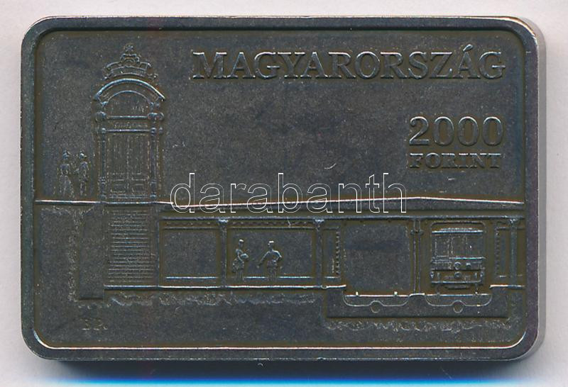 2021. 2000Ft Cu-Ni 'Millenniumi Földalatti Vasút' T:1 Adamo EM437 - Image 2