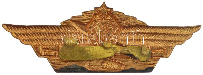 Szovjetunió ~1970. 1. osztályú harckocsizó aranyozott, zománcozott fém jelvény T:1-,2 Soviet Union ~1970. 1st class trooper badge, gilt, enamelled C:AU,XF - Image 2