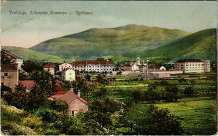 1913 Trebinje, Albrecht-Kaserne / K.u.K. military barracks (small tear)
