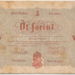 1848. 5Ft 'Kossuth bankó' vörösesbarna nyomat 'LJn. 778639' T:III fo. Adamo G109