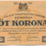 Somorja / Hadifogolytábor 1916.01.15. 5K 'GG4 0995' T:III Hungary / Somorja / POW camp 15.01.1916. 5 Kronen 'GG4 0995' C:F Adamo HHS-1.6.1