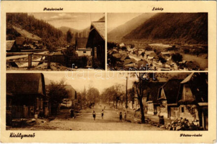 Királymező, Königsfeld, Uszty-Csorna, Ust-Chorna (Máramaros); patak, Fő utca / main street, creek