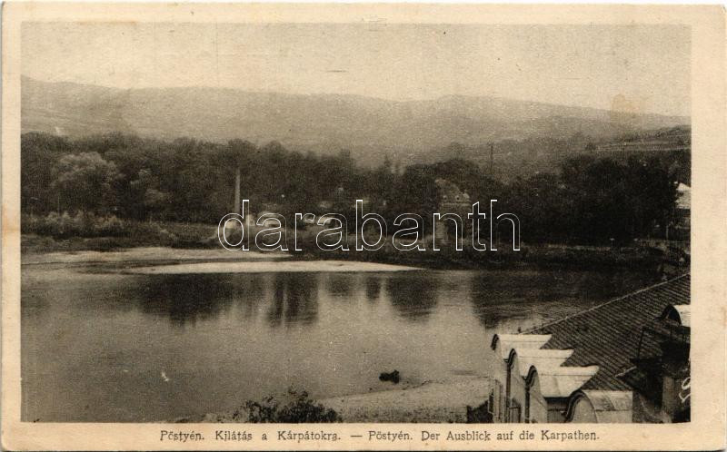1918 Pöstyén, Piestany; Kilátás a Kárpátokra / view of the Carpathians (EK)
