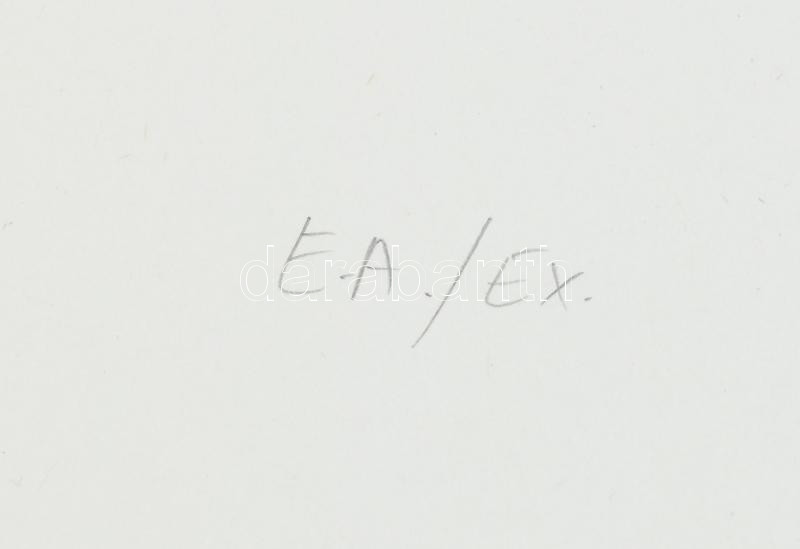 Gyémánt László (1935-): Női akt. Szitanyomat, papír, jelzett, művészpéldány E.A./Ex. jelzéssel. Lapméret: 49x65 cm / Screenprint on paper, signed, artist's proof. - Image 3