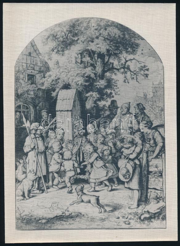 Ludwig Richter 1803-1884 5 illusztrációja, vászonon