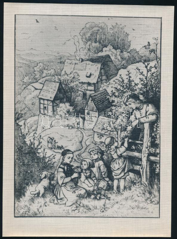 Ludwig Richter 1803-1884 5 illusztrációja, vászonon - Image 2