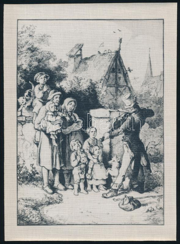Ludwig Richter 1803-1884 5 illusztrációja, vászonon - Image 3
