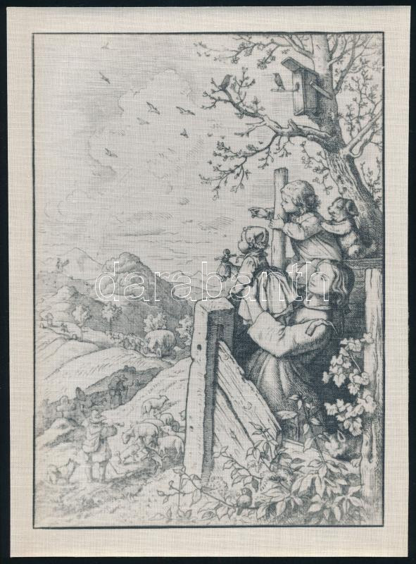 Ludwig Richter 1803-1884 5 illusztrációja, vászonon - Image 4