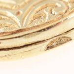 Arany (Au) 14K képtartó medál, jelzett, 2,5×1,5 cm, nettó: 4,7 g - Image 3