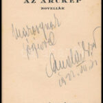 Andai Ernő: Az arckép. Novellák. DEDIKÁLT példány. Bp., 1922, Dick Manó, 77+1 p. Kiadói kartonált papírkötés, kissé foltos borítóval. - Image 2