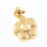 Arany (Au) 14K virág függő, jelzett, 2,2×1,2 cm, nettó: 1,5 g