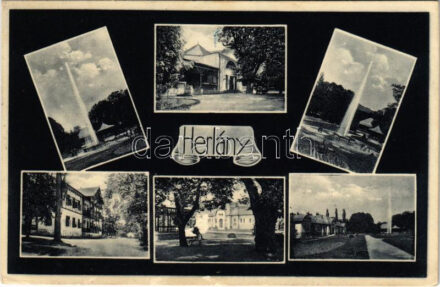Ránkfüred, Rank-Herlány, Ránkherlány, Rank Herlein, Herlany (Kassa, Kosice, Kaschau); Szökőforrás és fürdő / Herliansky gejzír / geyser, fountain, spa (EK)