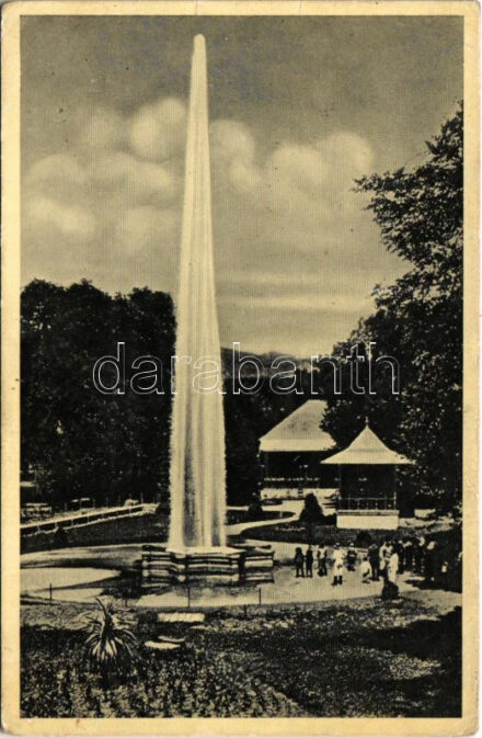 Ránkfüred, Rank-Herlány, Ránkherlány, Rank Herlein, Herlany (Kassa, Kosice, Kaschau); Szökőforrás és fürdő / Herliansky gejzír / geyser, fountain, spa (EK)