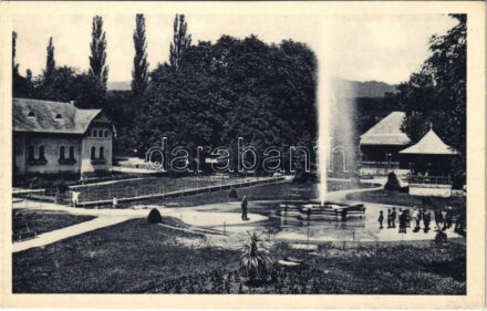 Ránkfüred, Rank-Herlány, Ránkherlány, Rank Herlein, Herlany (Kassa, Kosice, Kaschau); Szökőforrás és fürdő / Herliansky gejzír / geyser, fountain, spa (EK)