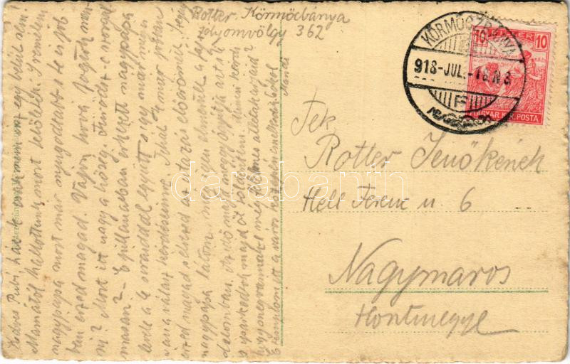 1918 Körmöcbánya, Kremnitz, Kremnica; Vártemplom / castle church (kis szakadás / small tear) - Image 2