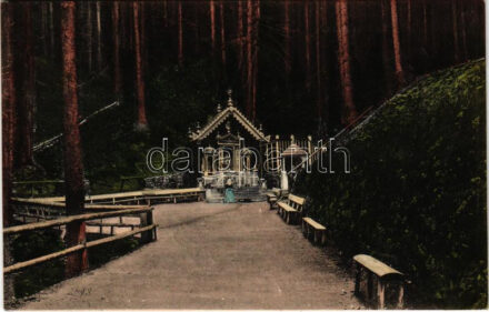 1929 Óhegy, Staré Hory (Besztercebánya, Banská Bystrica); Búcsújáróhely, Mária-forrás. T. Gargulák kiadása / Studnicka / pilgrimage site, spring source (EK)