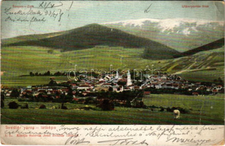 1908 Svedlér, Schwedler, Svedlár (Szepes, Zips); látkép. Szlovik Jenő kiadása / general view (EB)