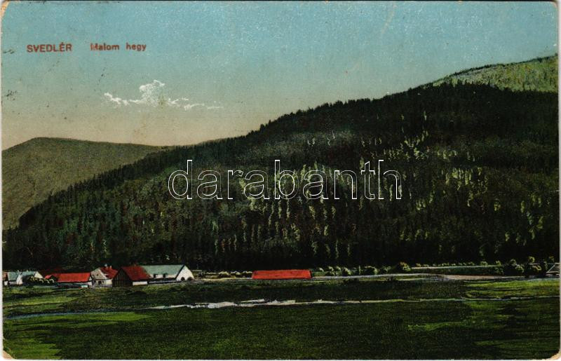 1934 Svedlér, Schwedler, Svedlár (Szepes, Zips); Malom-hegy / general view, mountain (szakadás / tear)