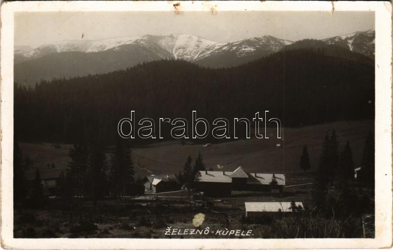 1931 Zseleznó, Zelezno (Németlipcse, Partizánska Lupca); kúpele / fürdő / spa (kis szakadás / small tear)