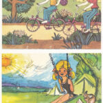 TAKARÉKOSSÁG - 4 db modern magyar grafikai képeslap / MONEY SAVING - 4 modern Hungarian graphic postcards - Image 2