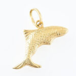 Arany (Au) 14K hal függő, jelzett, 2,3×2,4 cm, nettó: 1,1 g