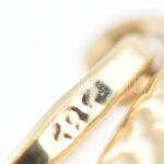 Arany (Au) 14K hal függő, jelzett, 2,3×2,4 cm, nettó: 1,1 g - Image 2