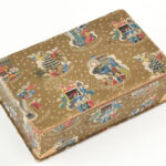 Cca. 1940-50. Karácsonyi Stühmer kartondoboz, kopásokkal, sérülésekkel. 11x17x5cm