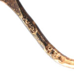 Arany (Au) 14K virágos, köves fülbevalópár, jelzett, h: 0,8 cm, bruttó: 0,98 g - Image 4