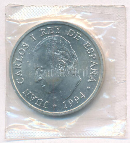 Spanyolország 1994. 2000P Ag 'Nemzetközi Valutaalap és a Világbank éves madridi találkozója' bontatlan fóliacsomagolásban T:1 kis patina Spain 1994. 2000 Pesetas Ag '1994 Annual Meeting of the International Monetary Fund and the World