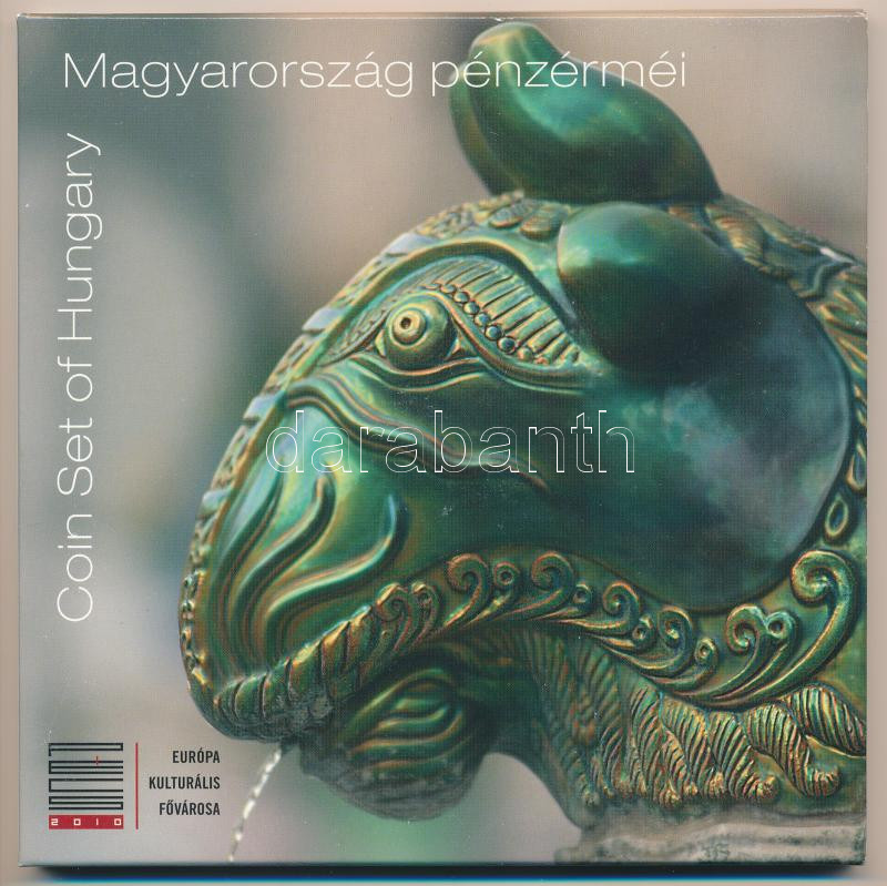 2010. 5Ft-200Ft (6xklf) forgalmi sor szettben + 'Pécs 2010 - Európa Kulturális Fővárosa' Ag emlékérem, T:BU,PP patina Adamo FO44.4