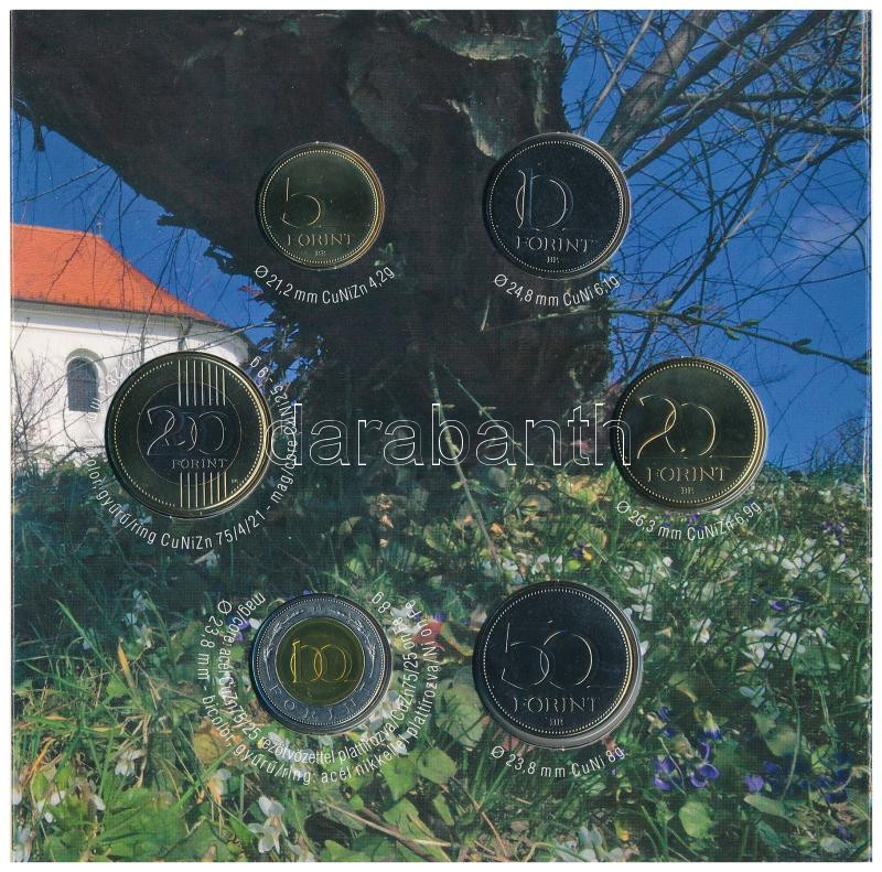 2010. 5Ft-200Ft (6xklf) forgalmi sor szettben + 'Pécs 2010 - Európa Kulturális Fővárosa' Ag emlékérem, T:BU,PP patina Adamo FO44.4 - Image 4