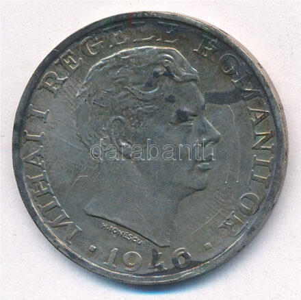 Románia 1946. 25.000L Ag 'I. Mihály' T:2- patina Romania 1946. 25.000 Lei Ag 'Mihai I' C:VF patina Krause KM#70