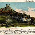 1902 Selmecbánya, Schemnitz, Banská Stiavnica; Kálvária. Makónyi Pál kiadása / calvary (szakadás / tear)