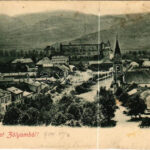 1900 Zólyom, Zvolen; látkép, vár. Löwy Miksa kiadása / Zvolensky hrad / general view, castle (vágott / cut)