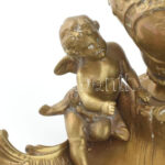 B.H.S. jelzéssel: Puttós, madaras tintatartó, öntött bronz, szép állapotban, m: 18 cm - Image 2
