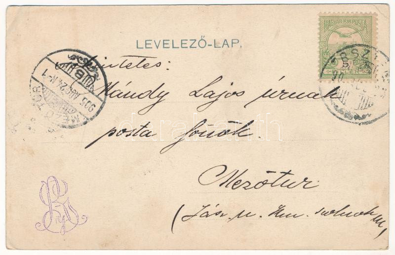1905 Árvanádasd, Trsztena, Trstená (Tátra); Kossuth Lajos tér. Schein S. kiadása / square (EK) - Image 2