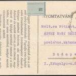 cca 1910 Budapest XXII. Budatétény Misszióházat ábrázoló képeslap a rektor aláírásával - Image 2