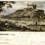 Pozsony, Pressburg, Bratislava; Posonium 1709. Schneider & Lux 4004. (EM)