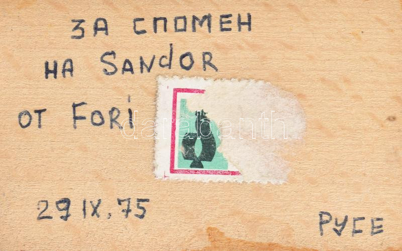 1975 Bolgár népviseletes férfi és nő figura, 2 db, alján jelzett, m: 19 - 25 cm - Image 3
