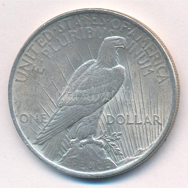 Amerikai Egyesült Államok 1928. 1$ Ag 'Peace' T:2 több ph. USA 1928. 1 Dollar Ag 'Peace' C:XF multiple edge errors Krause KM#150