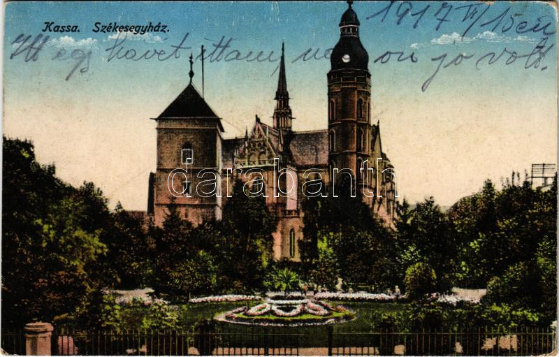 1917 Kassa, Kosice; Dóm, székesegyház / cathedral (kis szakadás / small tear)