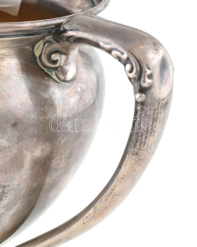 1909 Ezüst (Ag) serleg, díj jelzett sterling ezüst 31 cm 377 g - Image 3