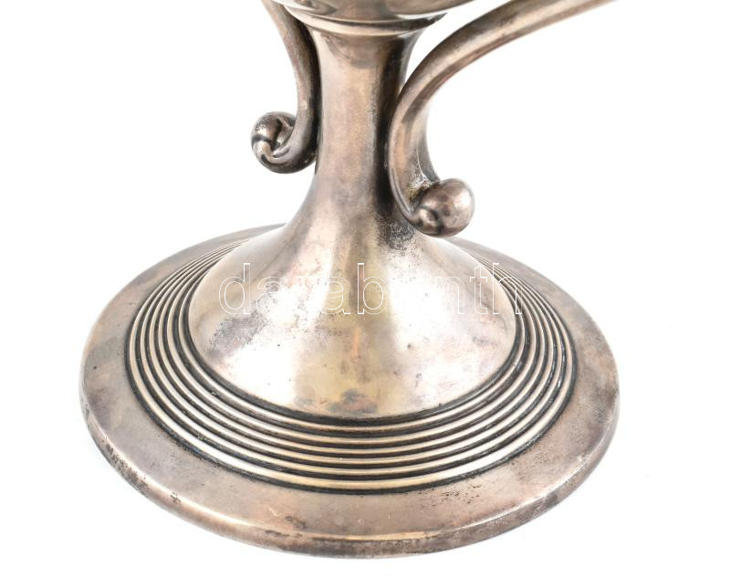 1909 Ezüst (Ag) serleg, díj jelzett sterling ezüst 31 cm 377 g - Image 4