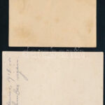 1918 Ivanov tábornok kastélya + Proskurov, 2 db fotó, hátoldalon feliratozva, 7×9 és 7,5×10,5 cm - Image 2