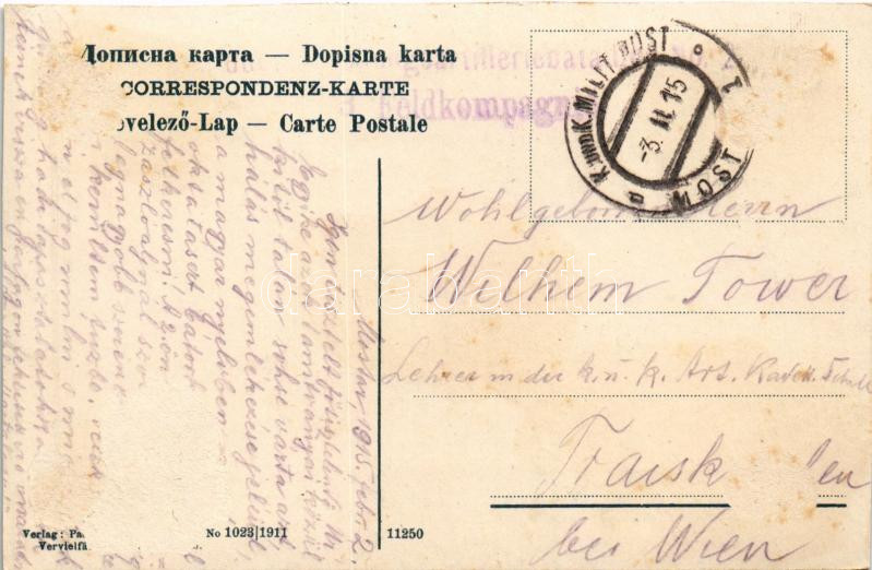 1915 Mostar, Türkenviertel / Bosnian folklore, Turkish district, market (cut) - Image 2