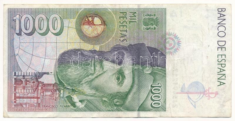 Spanyolország 1992 (1996). 1000P T:III0 Spain 1992 (1996). 1000 Pesetas C:F Krause P#163 - Image 2