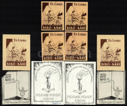 10 db vegyes ex libris